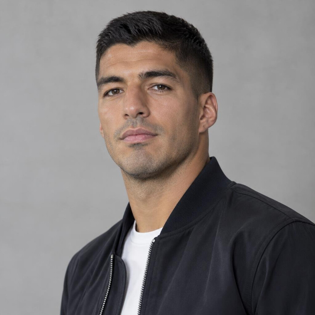 Confident young Uruguayan football player portrait in casual outfit